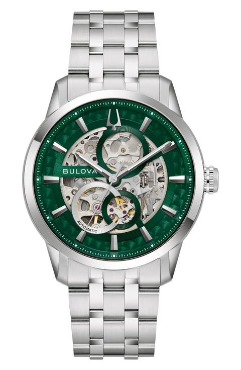 Sutton Skeleton Automatic Bracelet Watch, 40mm