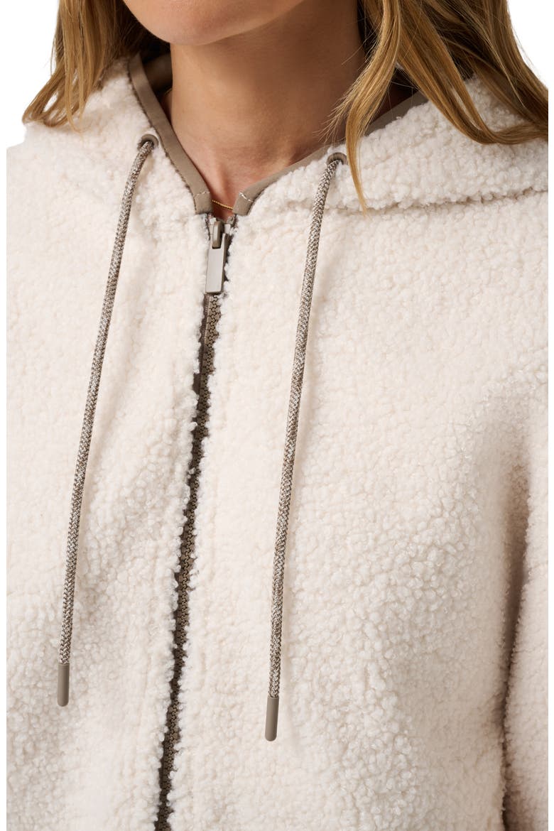 Huddle Full Zip Fleece Hoodie, Alternate, color, EGGNOG
