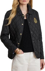 Lauren Ralph Lauren Crest Detail Quilted Jacket