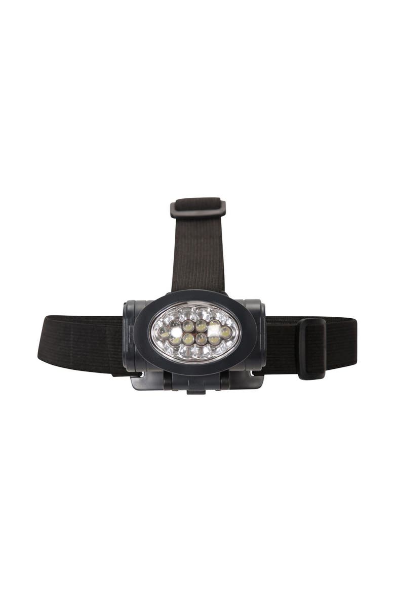 10 Led Lights Head Torch, Main, color, Charcoal