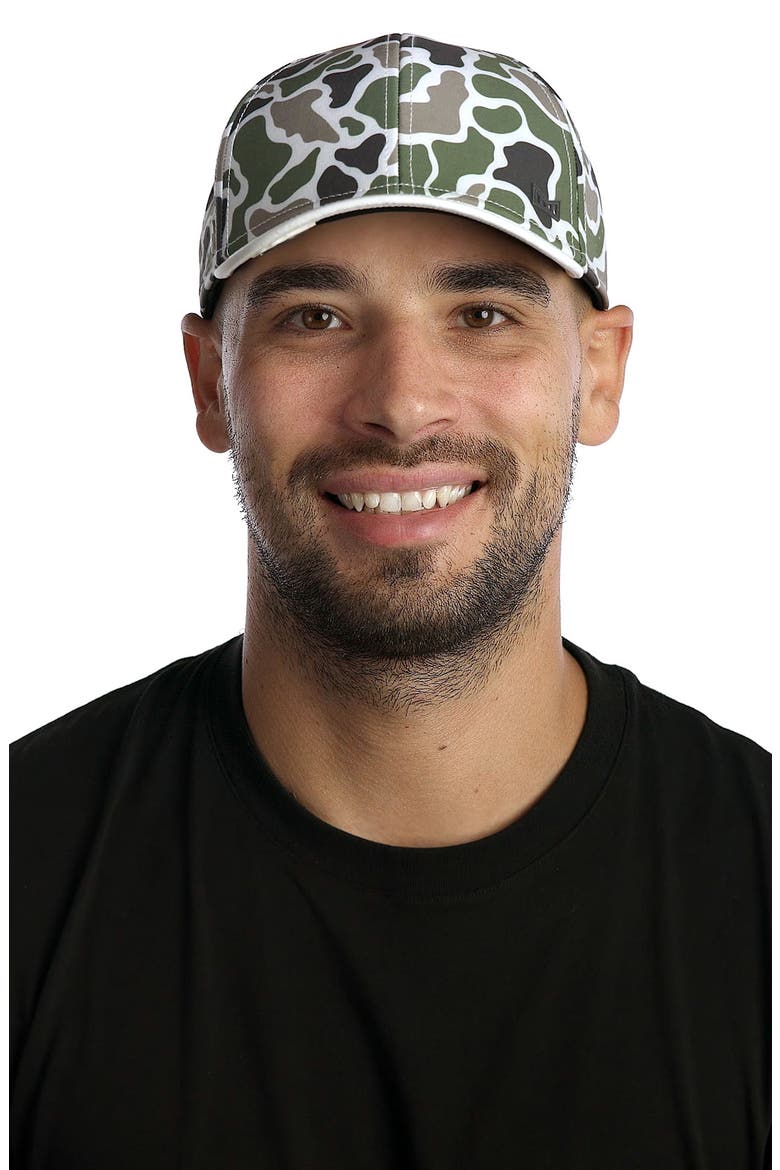 A-Game Icon Hydro Camo Performance Snapback Hat, Alternate, color, DUCK CAMO
