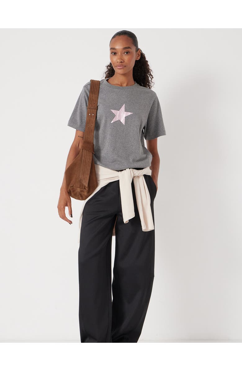 Hush Graphic Short Sleeve T-Shirt, Alternate, color, Grey Marl