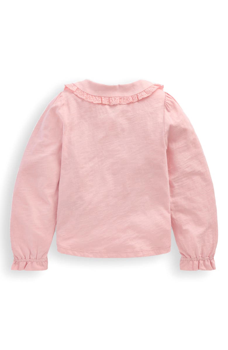 Mini Boden Kids' Slub Cotton Top, Alternate, color, Chalk Pink