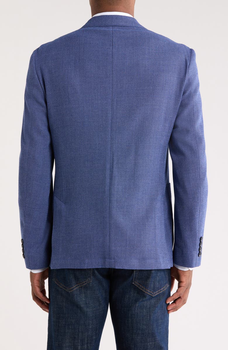 Nordstrom Textured Knit Wool Sport Coat, Alternate, color, Blue Isola Texture