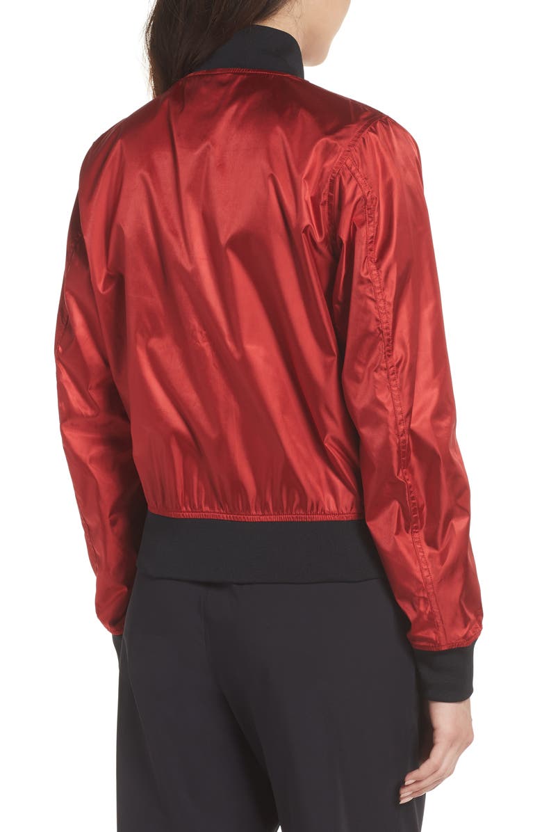 Nike Lab Collection Women's Satin Bomber Jacket, Alternate, color,