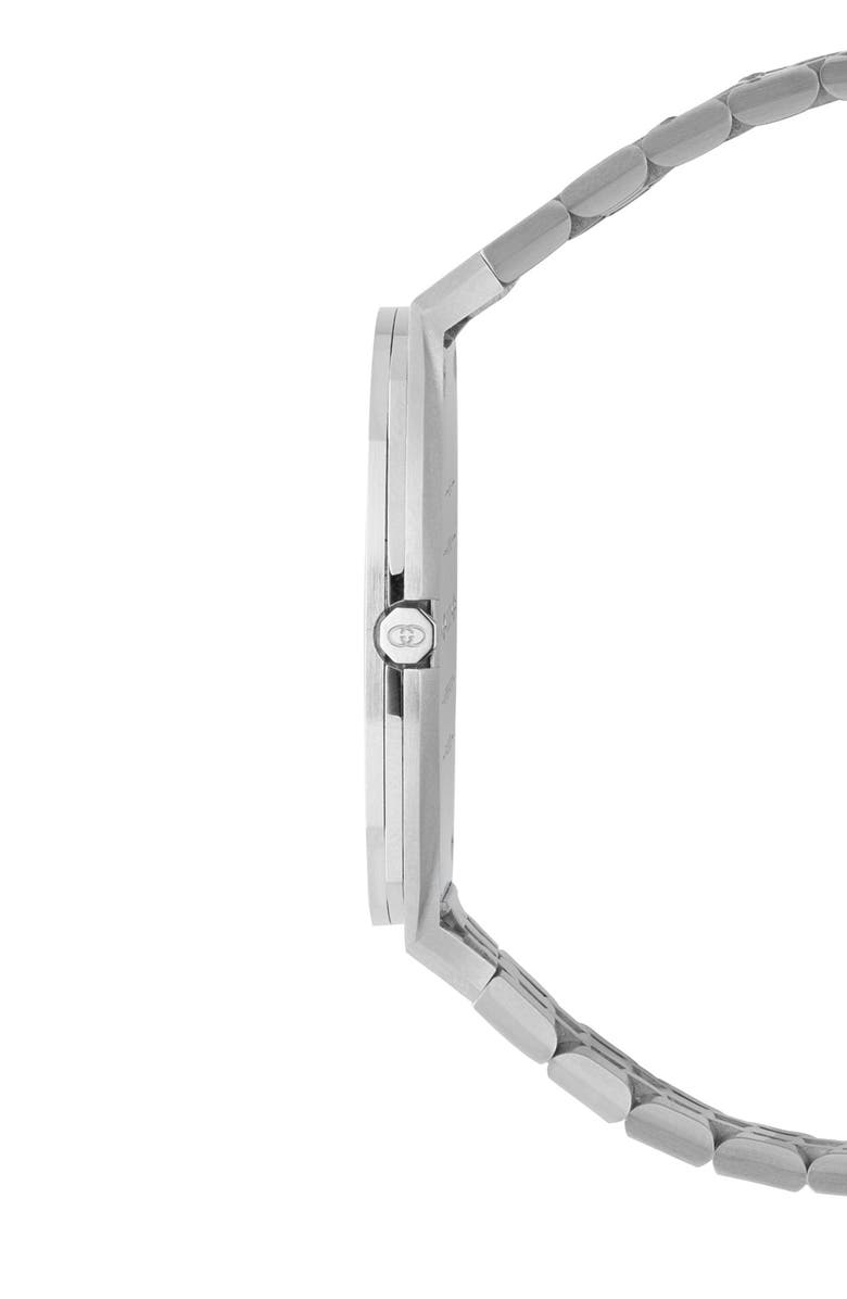 Gucci 25H Stainless Steel Bracelet Watch, 34mm, Alternate, color, 
