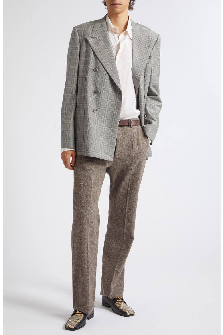 Straight Leg Trousers, Alternate, color, GREY MULTI