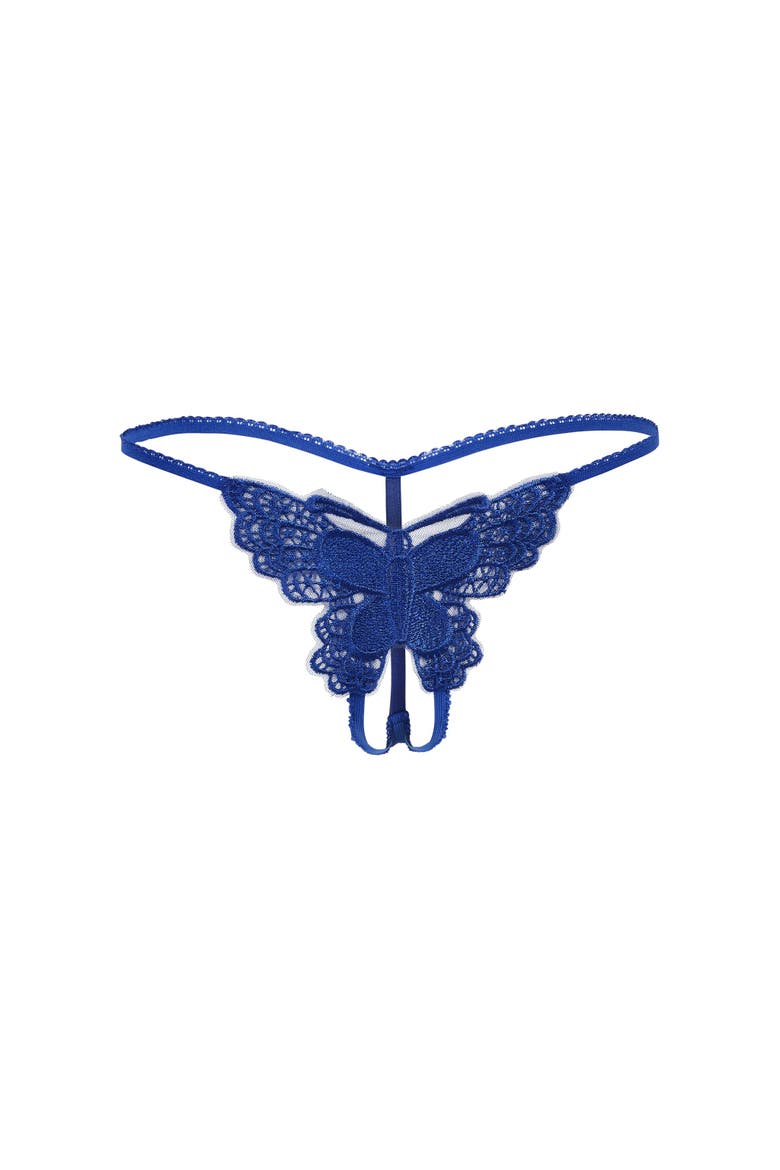 Mariposa G-String Panties, Alternate, color, Dark blue