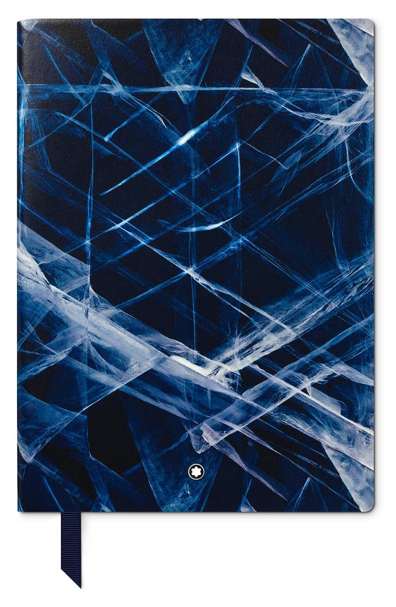 Montblanc Meisterstück Glacier No. 163 Medium Leather Notebook, Main, color,