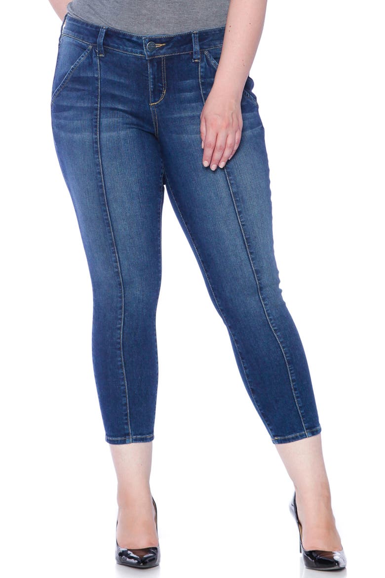 Center Seam Skinny Ankle Jeans, Main, color, FRANCIS