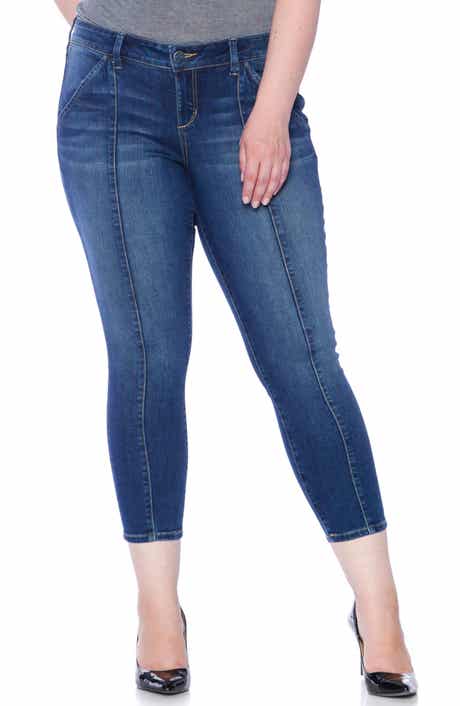 SLINK Jeans Center Seam Skinny Ankle Jeans