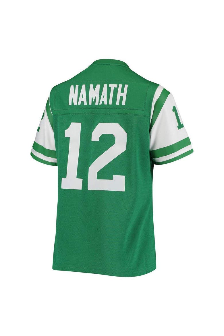 Women's Mitchell & Ness Joe Namath Green New York Jets 1969 Legacy Replica Jersey, Alternate, color, Green