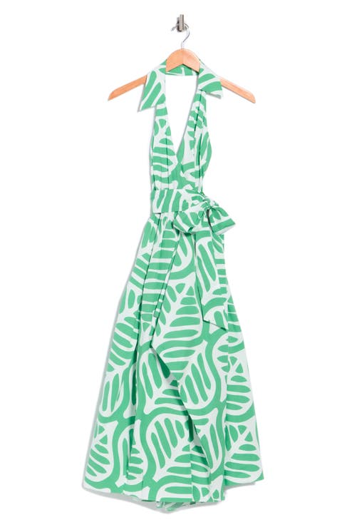 Nova Stretch Cotton Poplin Wrap Dress