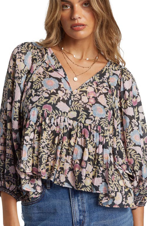 Billabong Adore You Crop Top In Black Sands