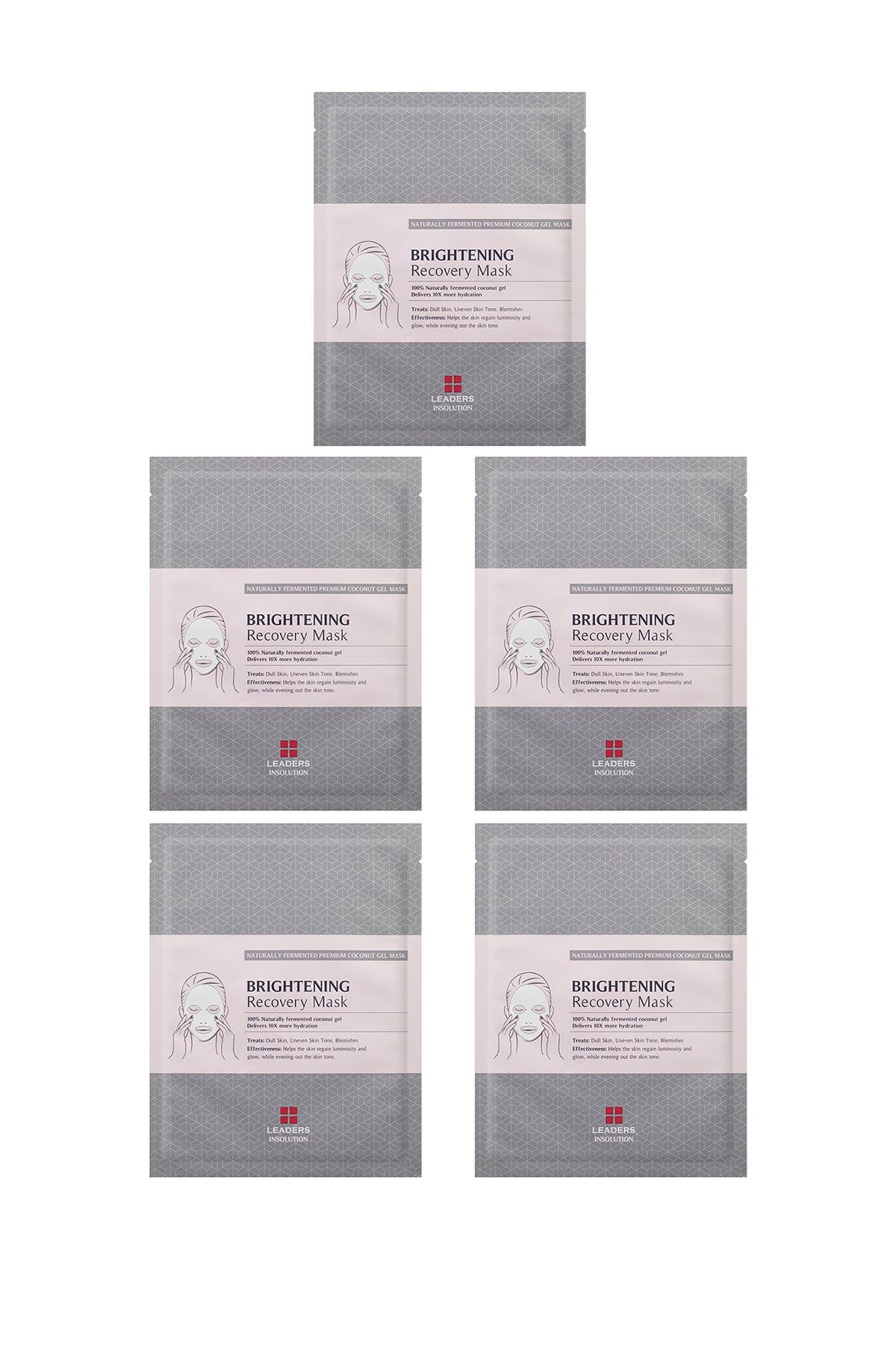LEADERS COSMETICS Brightening Recovery Mask - Pack of 5 (Women ...