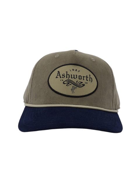 Micro Cord Vintage Woven Patch Cap
