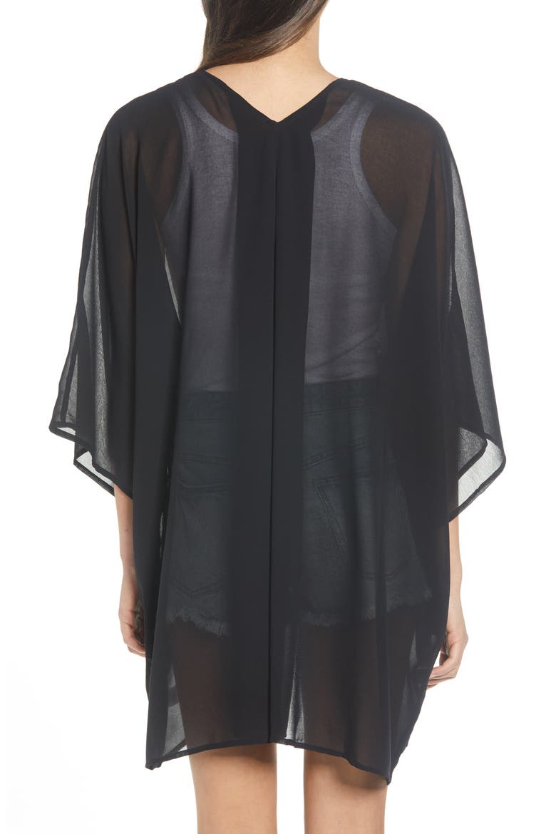 Chiffon Topper, Alternate, color, BLACK