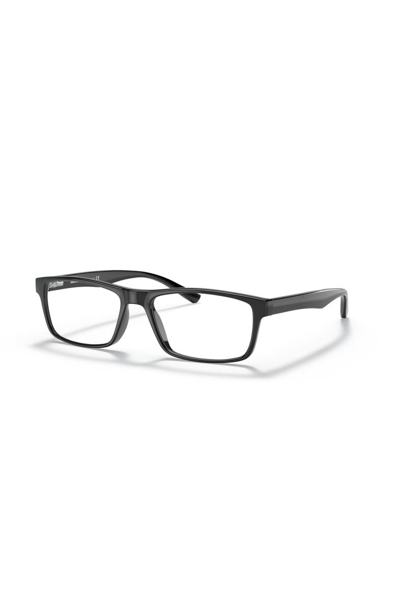 Sferoflex 56mm Rectangle optical glasses, Main, color, Black