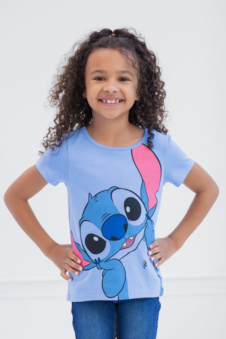Lilo & Stitch 3-Pack T-Shirts, Alternate, color, Gray / Blue