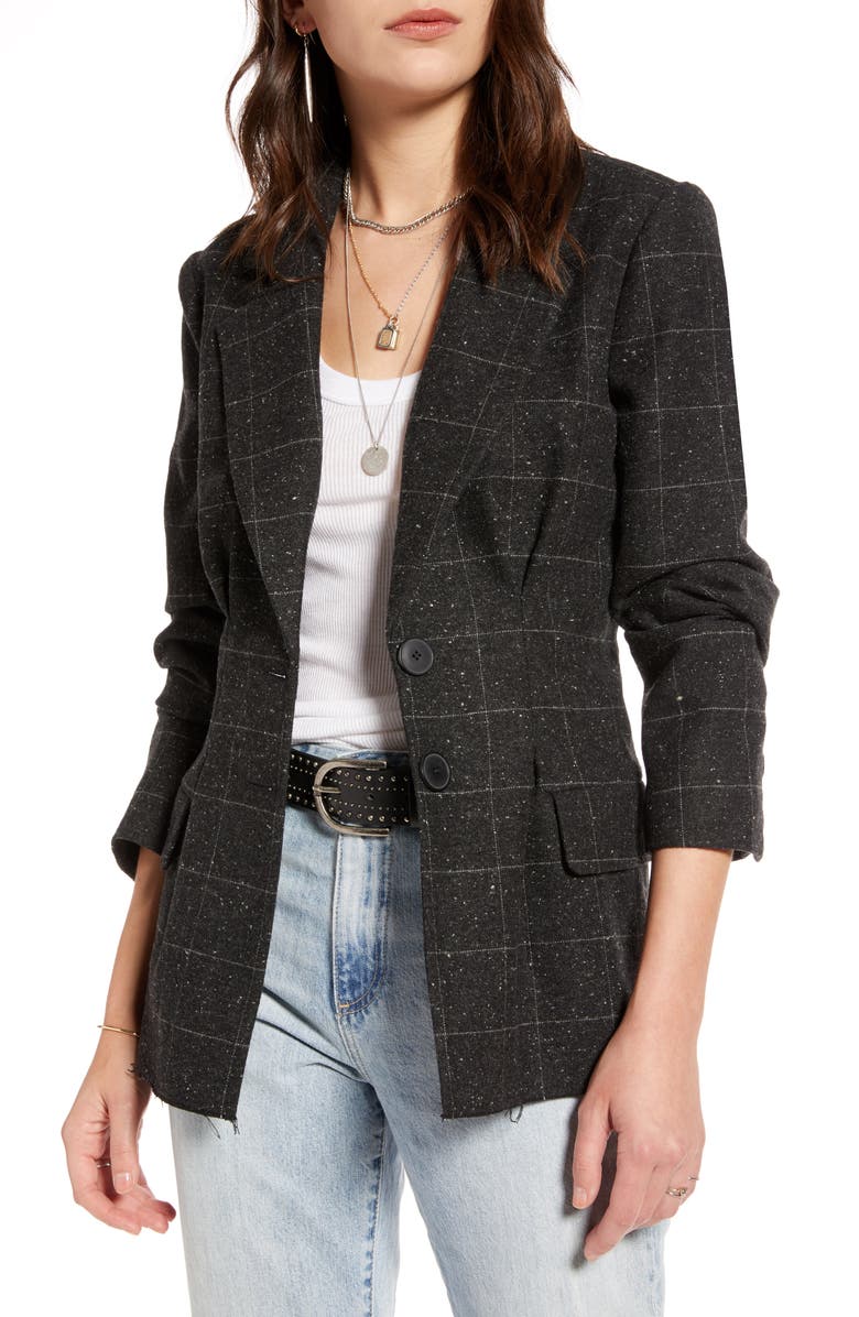 Treasure & Bond Pleat Detail Menswear Blazer, Main, color, 