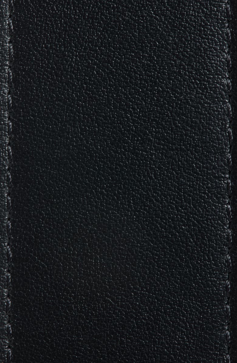 Christian Louboutin Mooncrest Reversible Leather Belt, Alternate, color, Black/ Cafe/ Gold