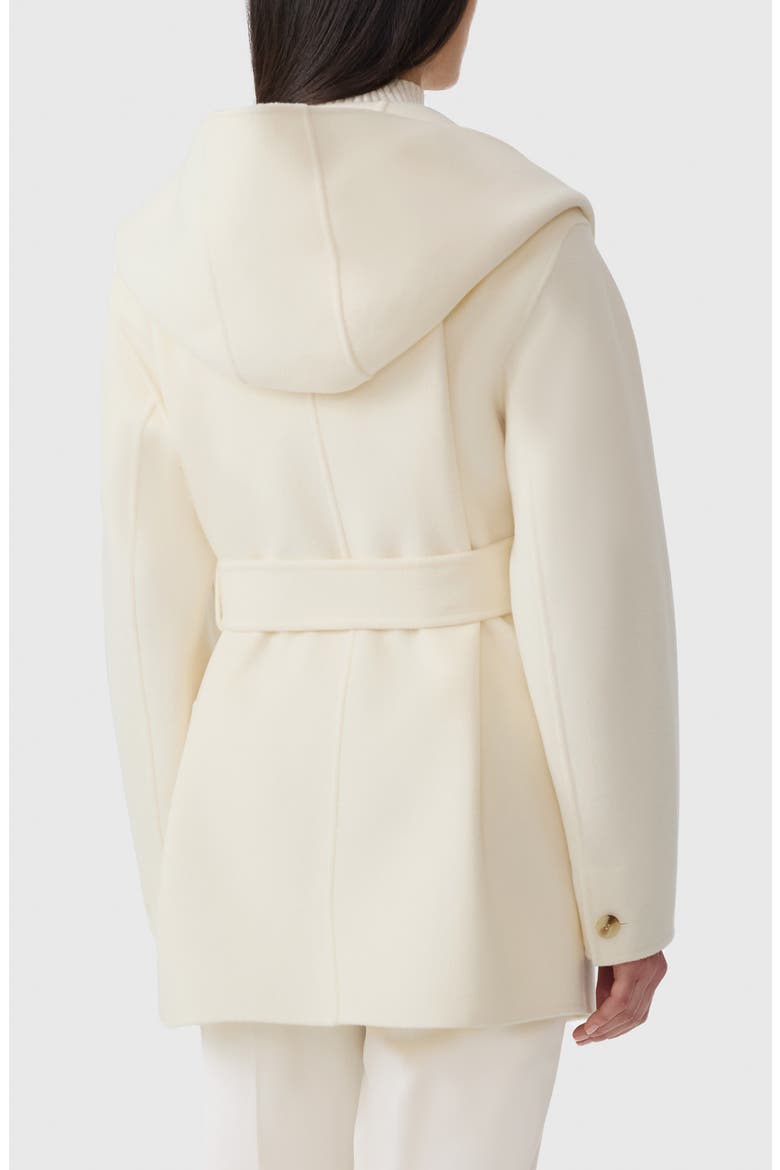 Paya Belted Wool Coat, Alternate, color, CREAM