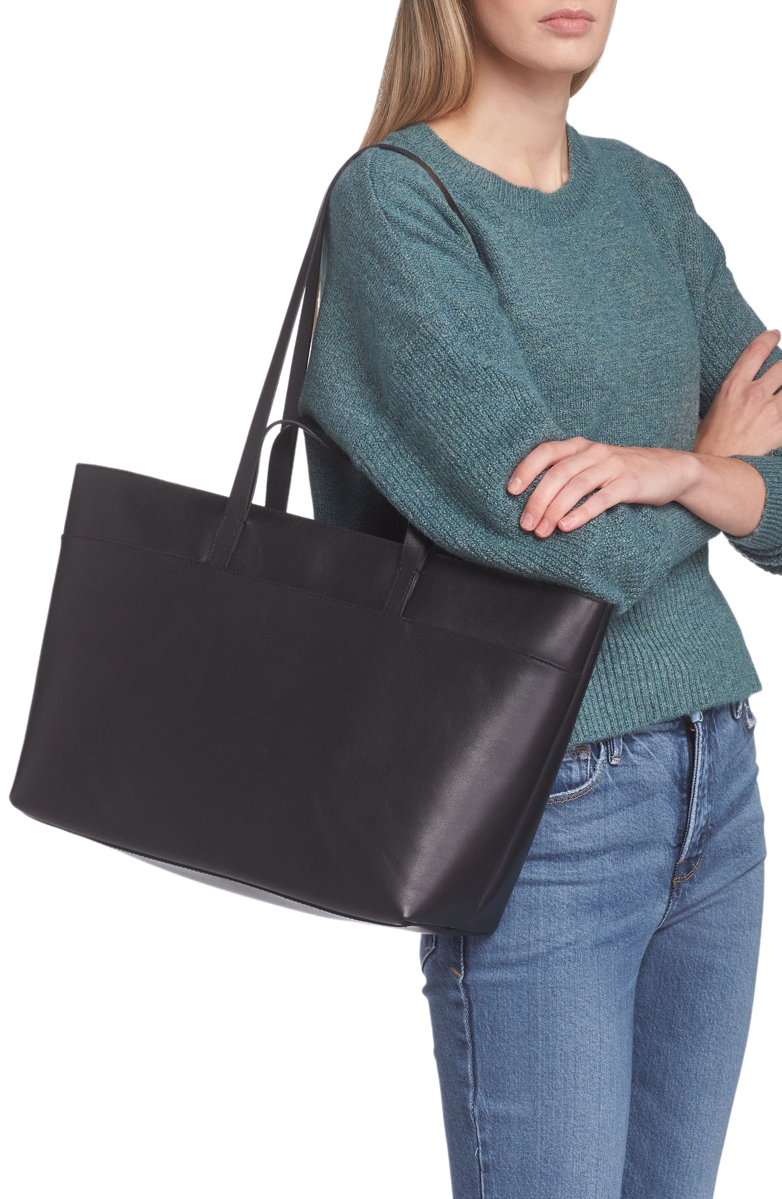 Madewell The Zip Top Essential Tote, Alternate, color, 