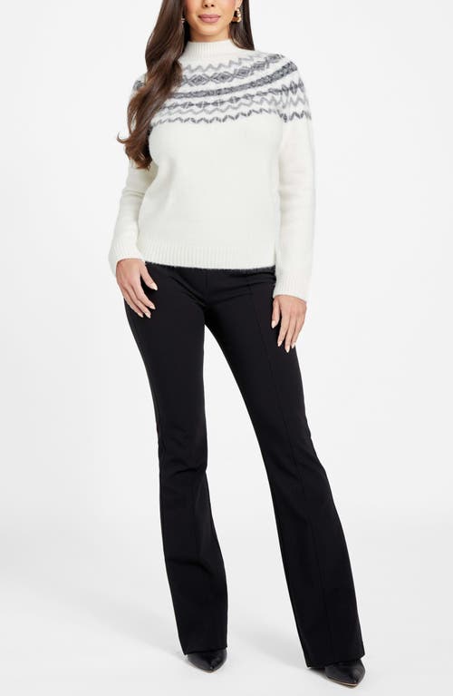 Marciano Akilah Fair Isle Mock Neck Sweater In Multi