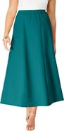 Roaman's Plus Size Bend Over® A Line Skirt
