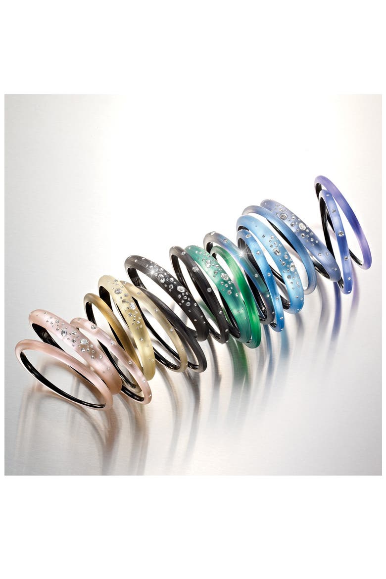 'Lucite® - Triple Dusted' Bangles (Nordstrom Exclusive), Alternate, color, BLACK