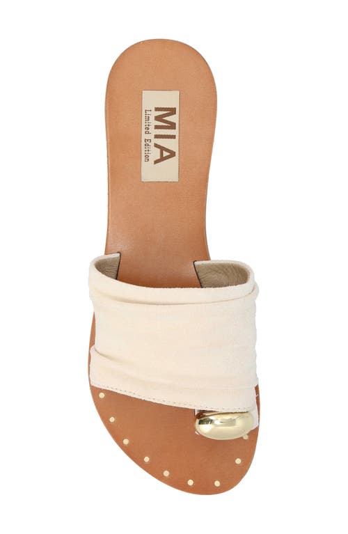 Mia Tiffani Slide Sandal In Bone