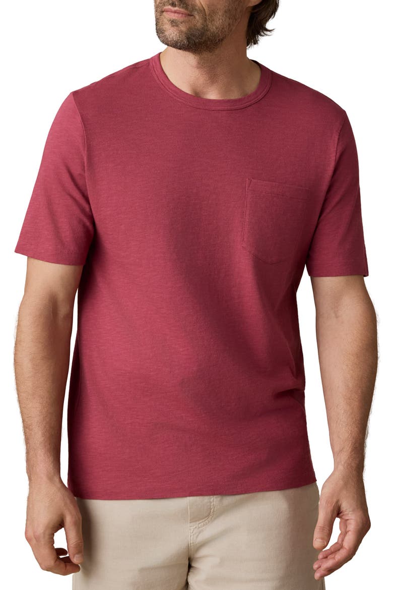 Sunwashed Pocket T-Shirt, Main, color, GULF RED