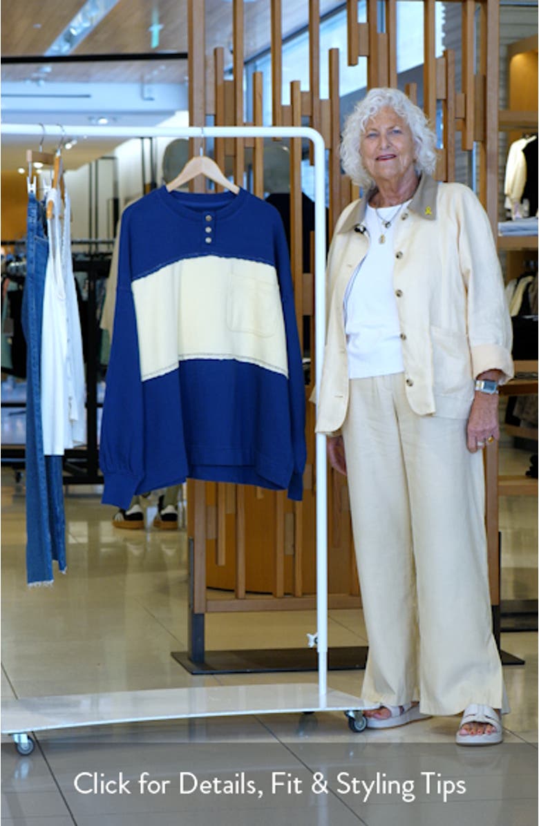 Strawberry Colorblock Sweatshirt, sales video thumbnail