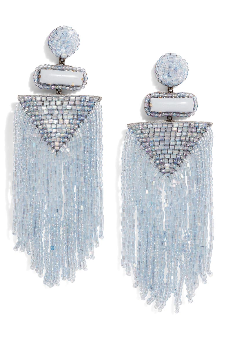 Jody Beaded Tassel Earrings, Main, color, POWDER BLUE