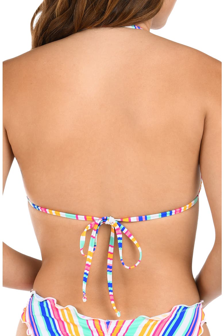 Shore Merrow Bandeau Bikini Top, Alternate, color, WHITE MULTI