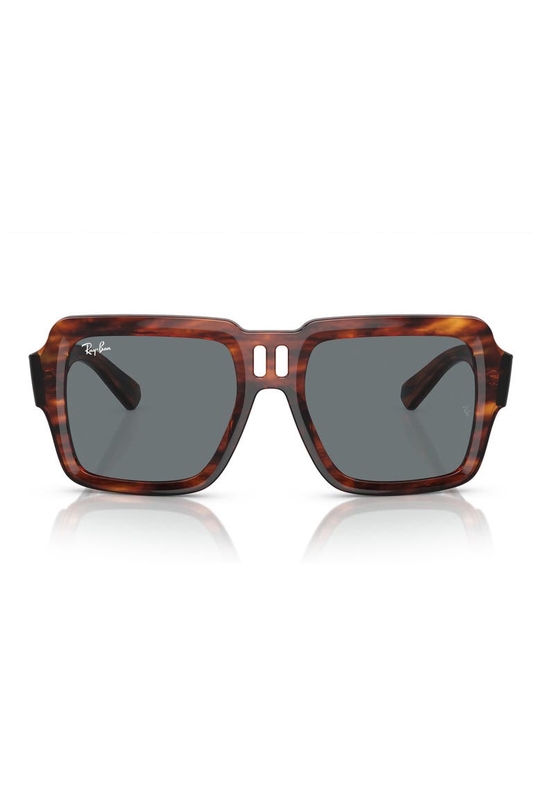 Magellan 54mm Square Sunglasses, Main, color, STRIPED HAVANA