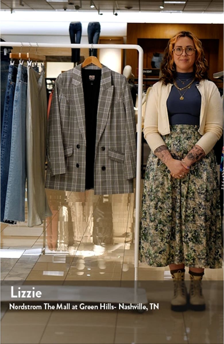 Check Double Breasted Blazer, sales video thumbnail