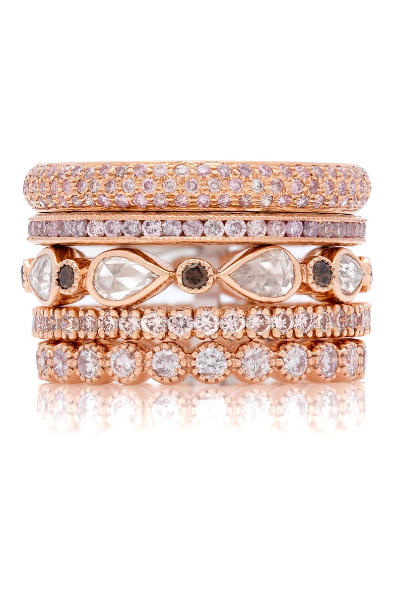 Channel Set Diamond Ring, Alternate, color, ROSE GOLD