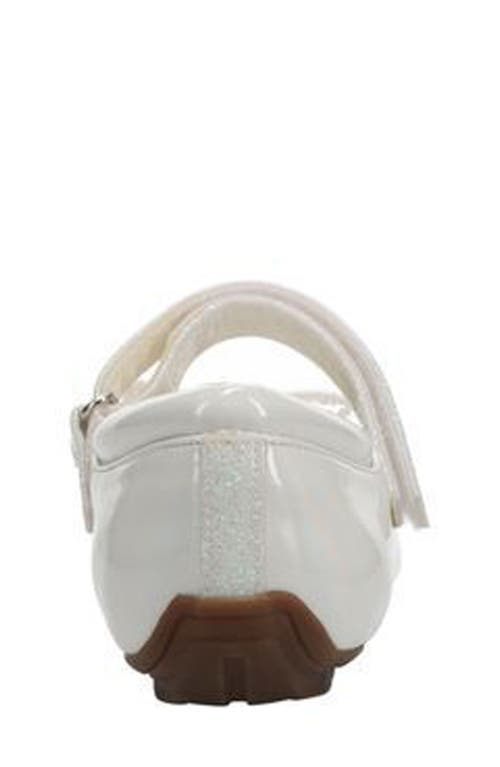 Michael Michael Kors Kids' Rover Bow Mary Jane Flat In White/glitter