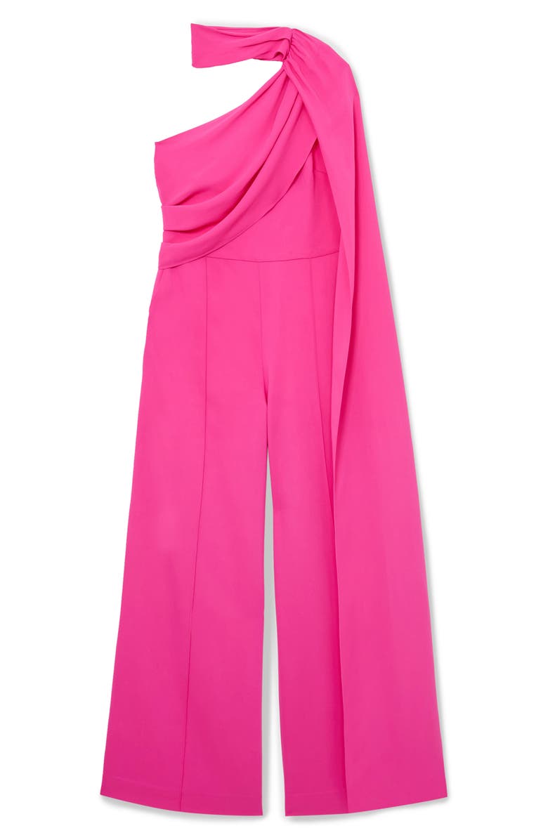 Reiss Carrie One-Shoulder Wide-Leg Jumpsuit, Alternate, color, Raspberry Pink
