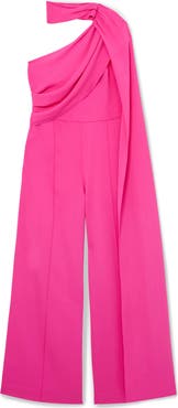 Reiss Carrie One-Shoulder Wide-Leg Jumpsuit