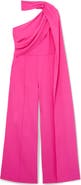 Reiss Carrie One-Shoulder Wide-Leg Jumpsuit