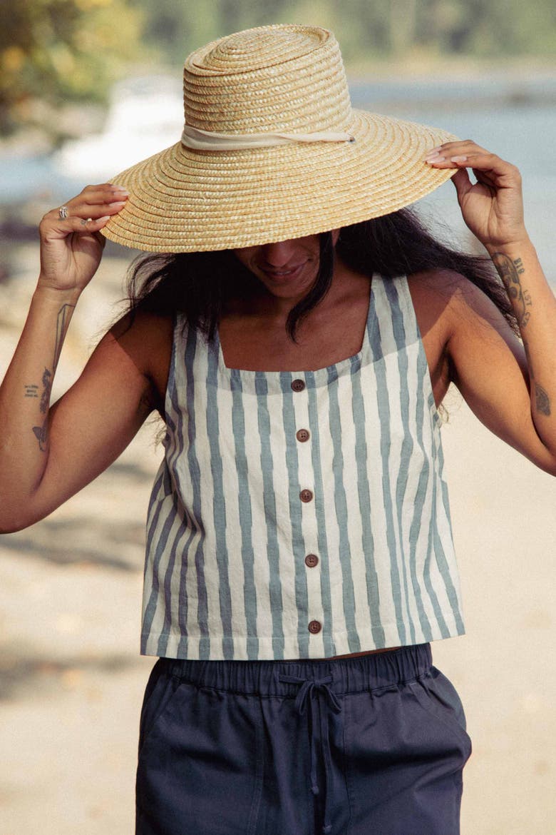 Sadie Tank, Alternate, color, Beach Stripe