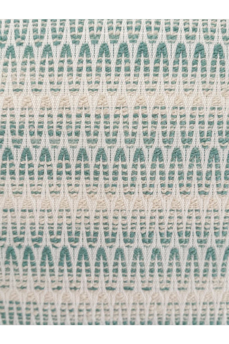 Summer Twist Indoor Outdoor Table Runner, Alternate, color, Aqua Blue