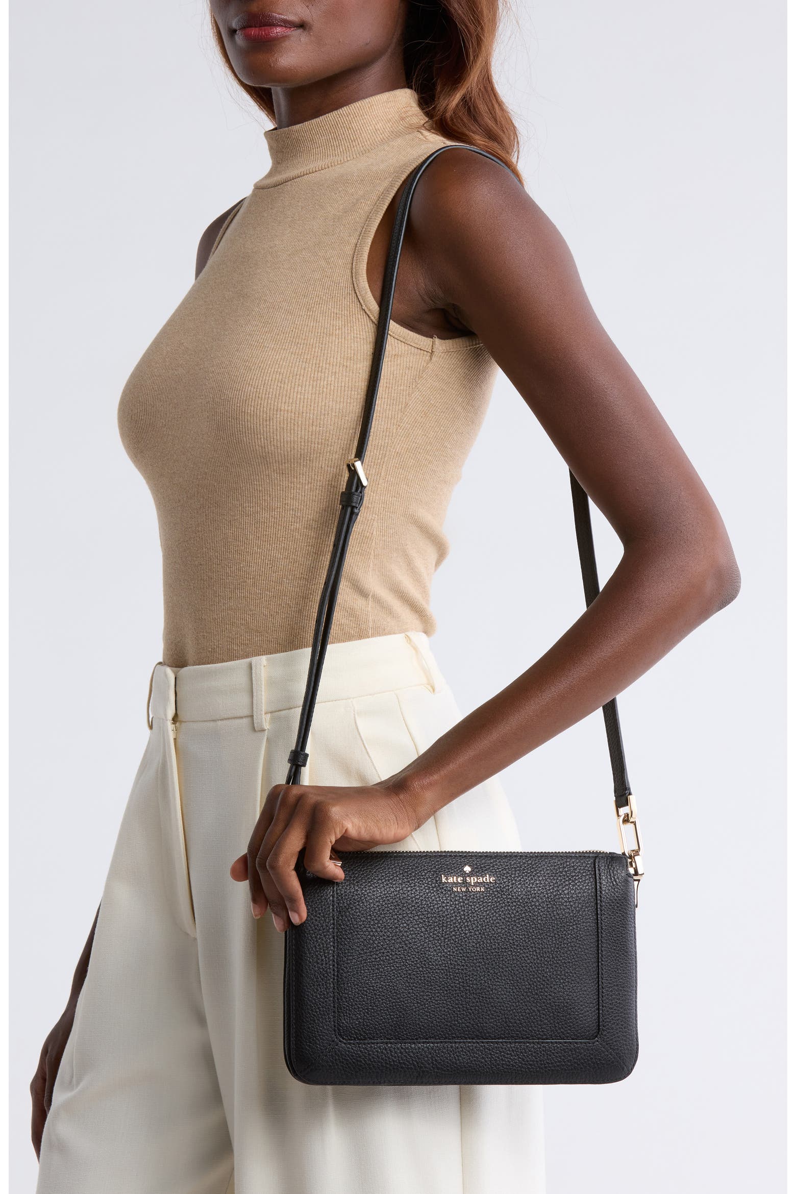 Kate Spade New York Women's Lena Pebbled Leather Crossbody Bag only .61: eDeal Info