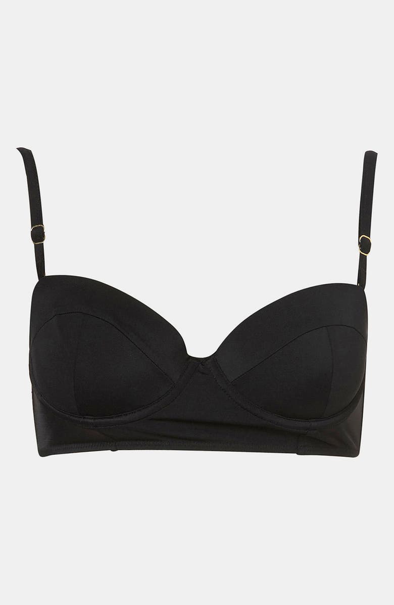 Topshop Retro Underwire Bikini Top, Main, color,