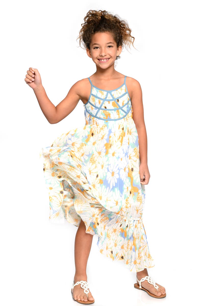 Hannah Banana Mini Pleat Dress, Alternate, color,