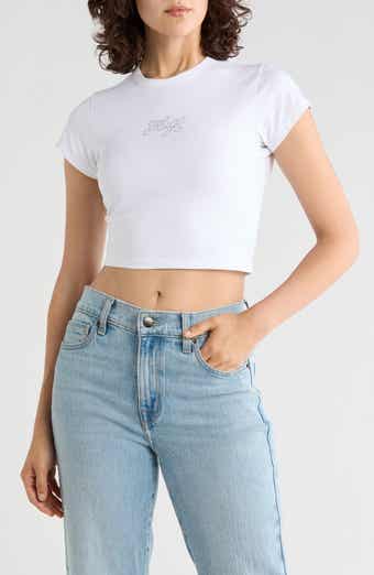 Dome B Logo Graphic Cropped T-Shirt
