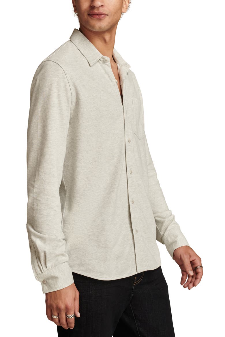 Stretch Cotton Oxford Dress Shirt, Alternate, color, WHITE