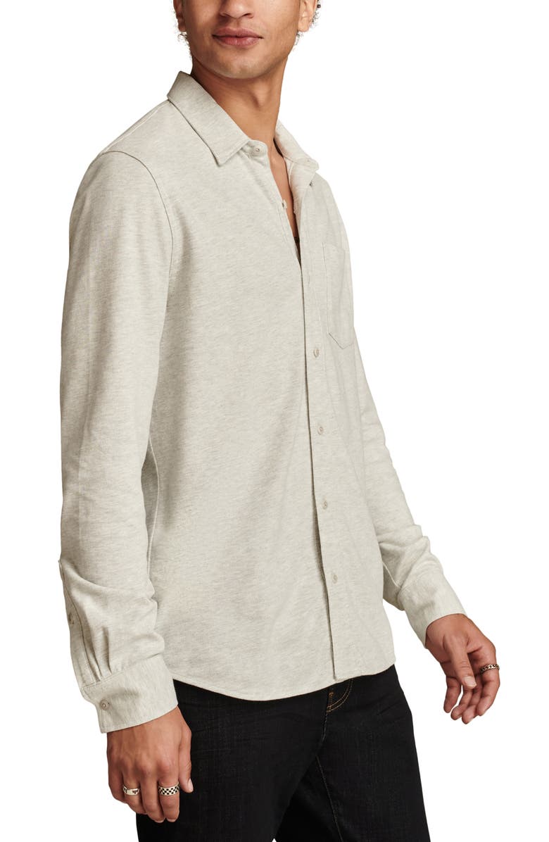 Lucky Brand Stretch Cotton Oxford Dress Shirt, Alternate, color, White